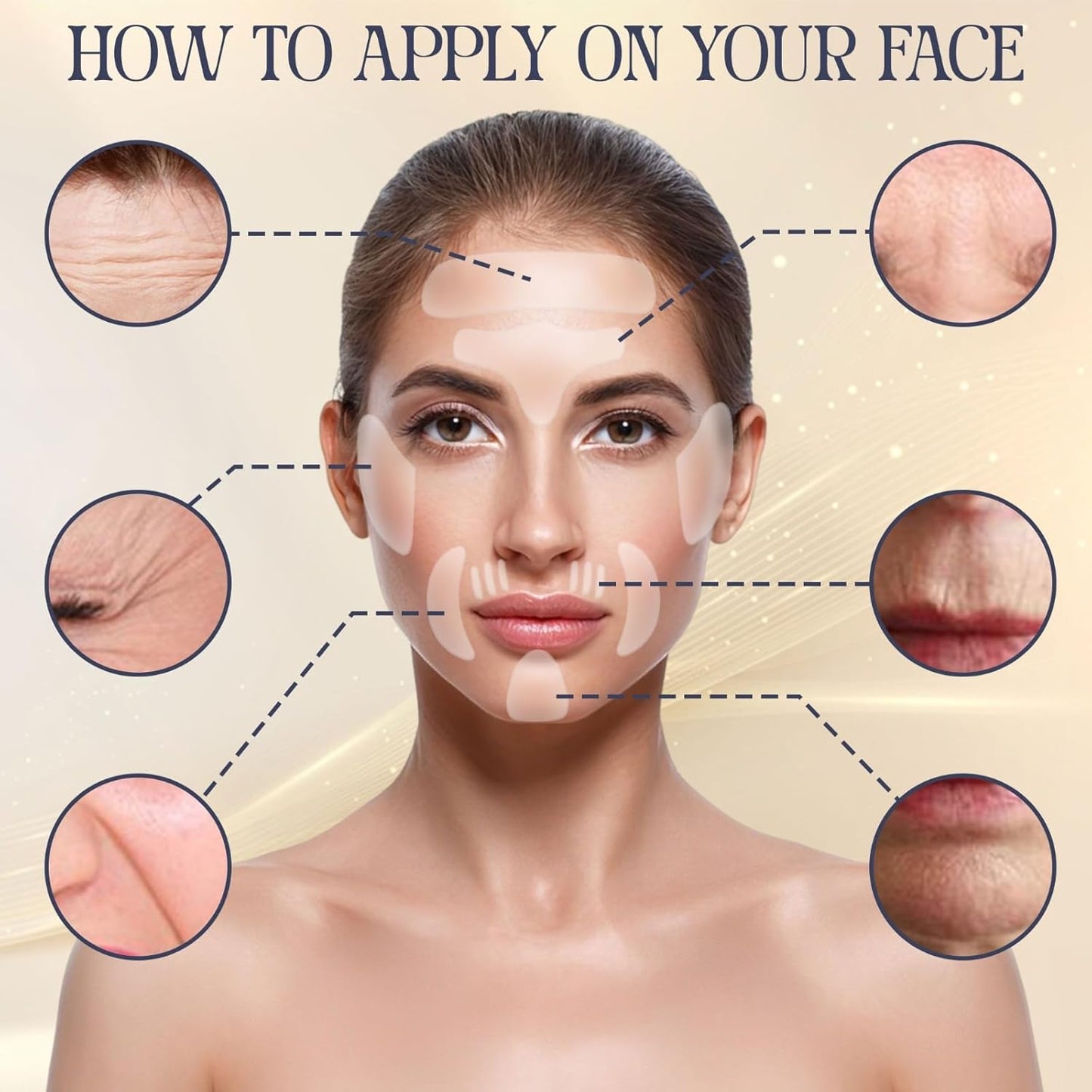 16 Pieces Reusable Silicone Face Patches