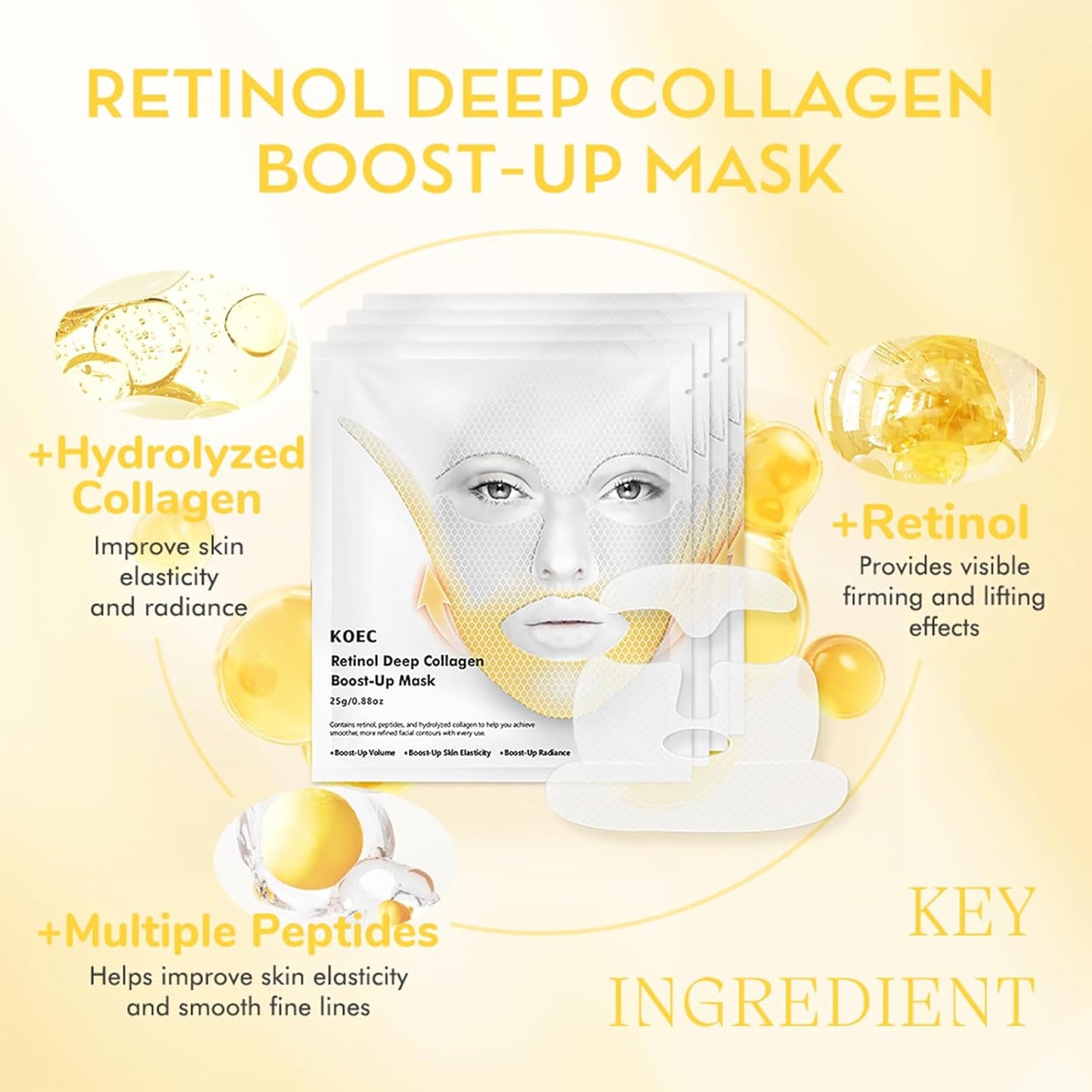 WBC Retinol Deep Collagen Overnight Boost Up Mask (Pack of 4)