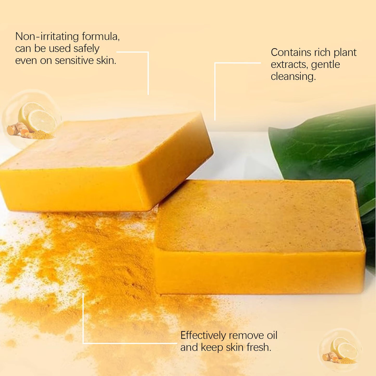 Turmeric & Kojic Acid Dark Spot Remover Soap Bars (Pack of 2)