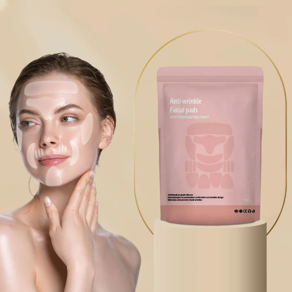 16 Pieces Reusable Silicone Face Patches