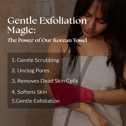 Korean Exfoliating Scrub Towel