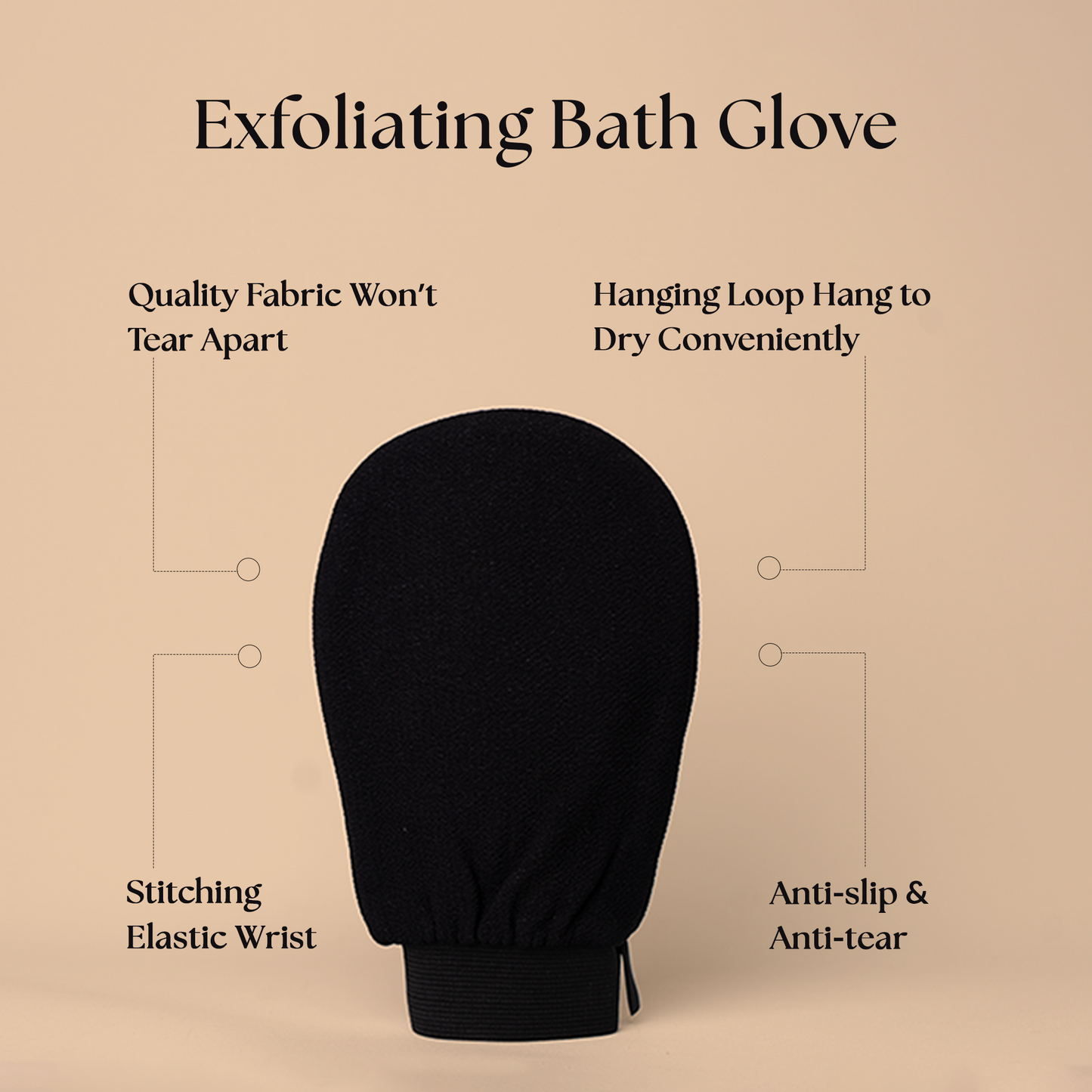 Double Layered Bath Exfoliating Scrub Gloves