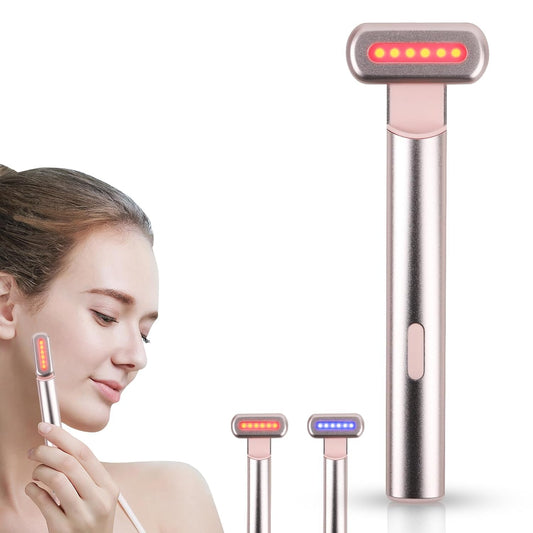 Dual Blue & Red Light Therapy for Skin Wand