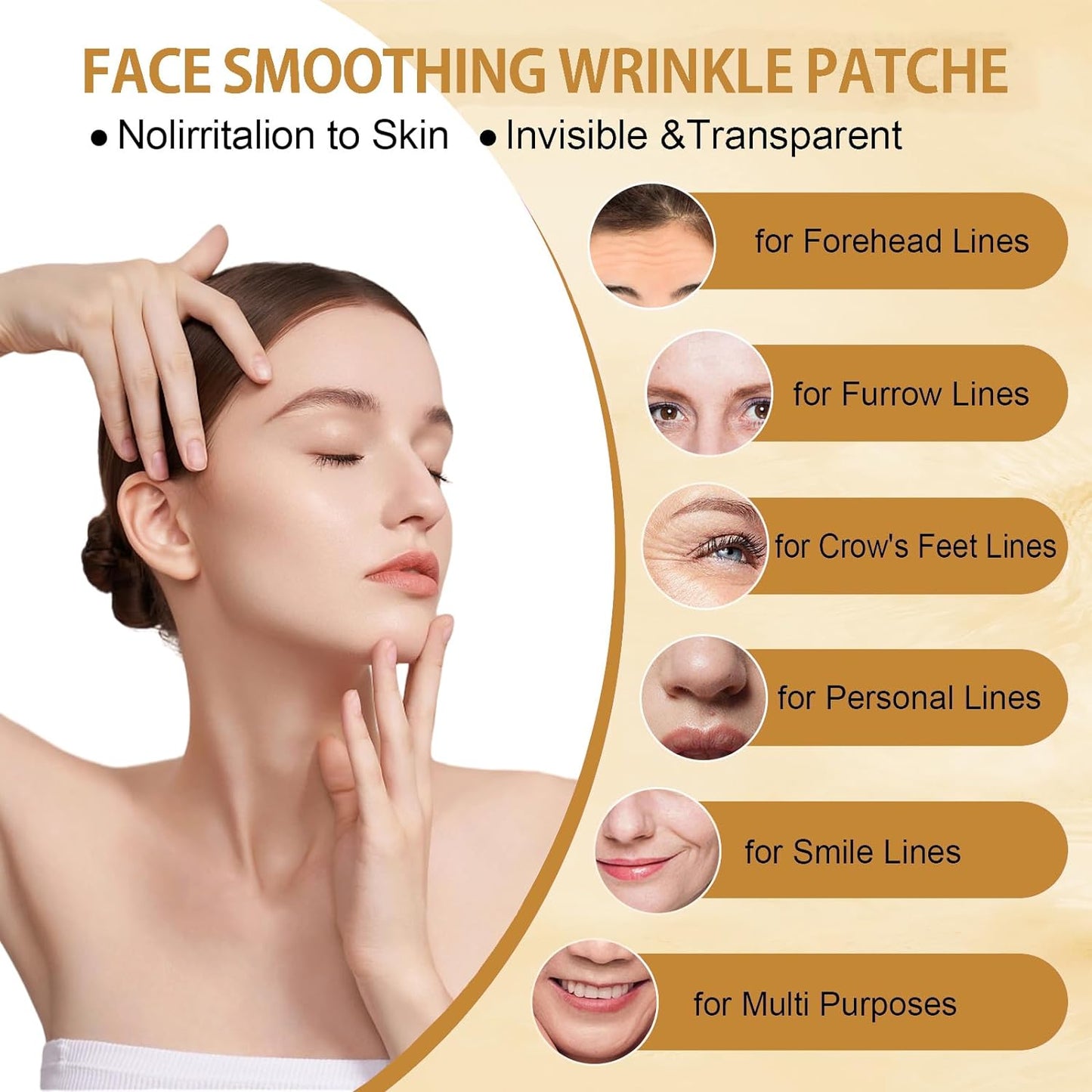 Anti Wrinkles Silicone Face Patch For Females-16 pcs set