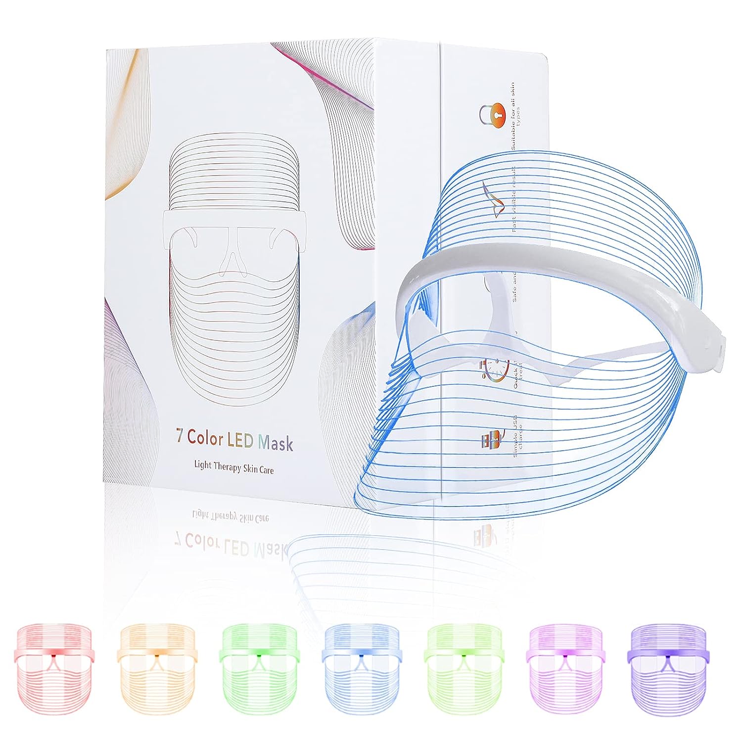 7 Color LED Light Therapy Mask