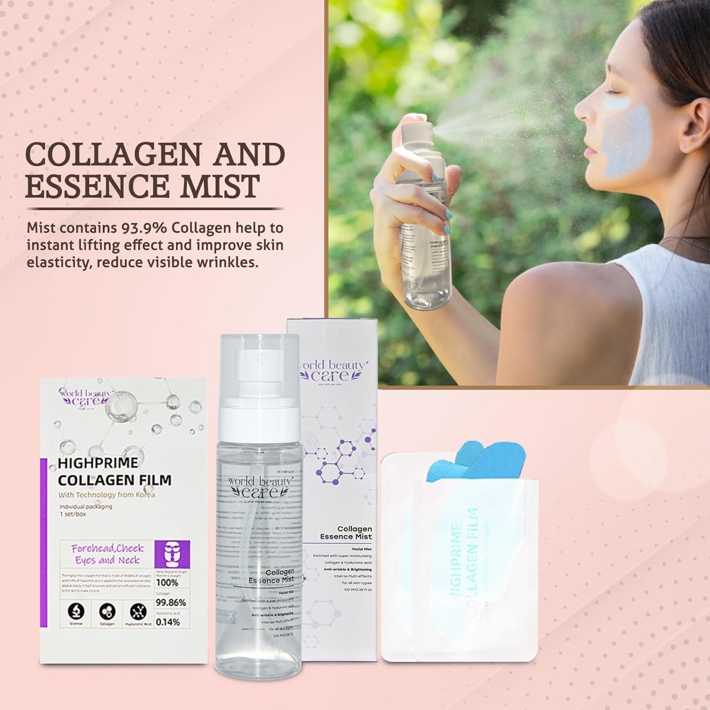 Collagen Melting Patches 3 Set (18 pieces) + Collagen Mist