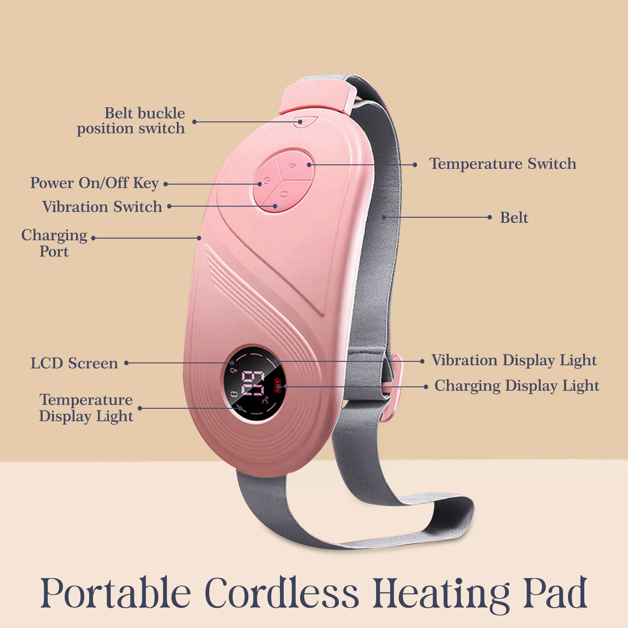 Period Pain Relief Heating Device for Menstrual Cramps