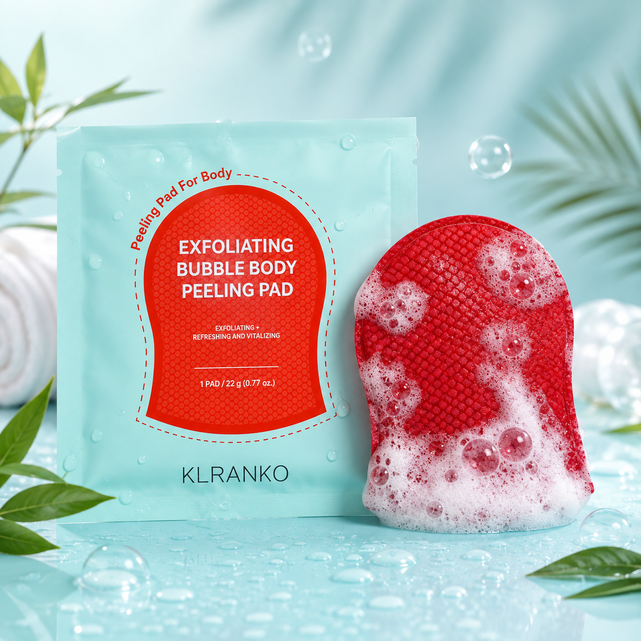 Bubble Body Peeling Pads Pack of 2