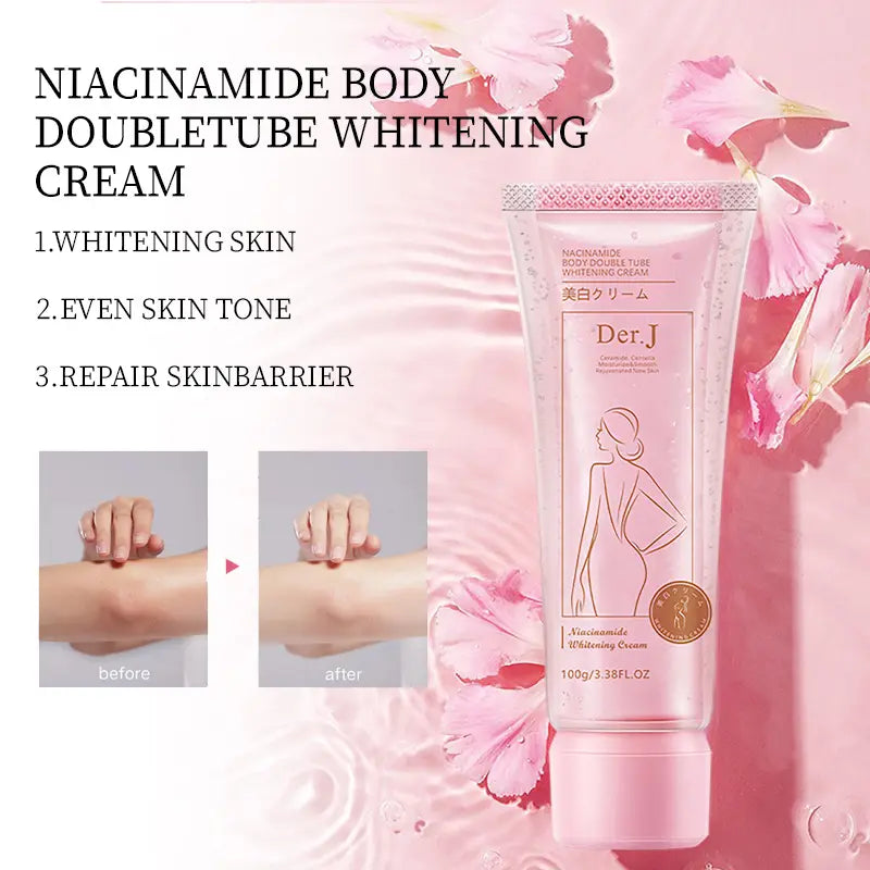 WBC Niacinamide Body Double Tube Whitening Cream (100 grams)