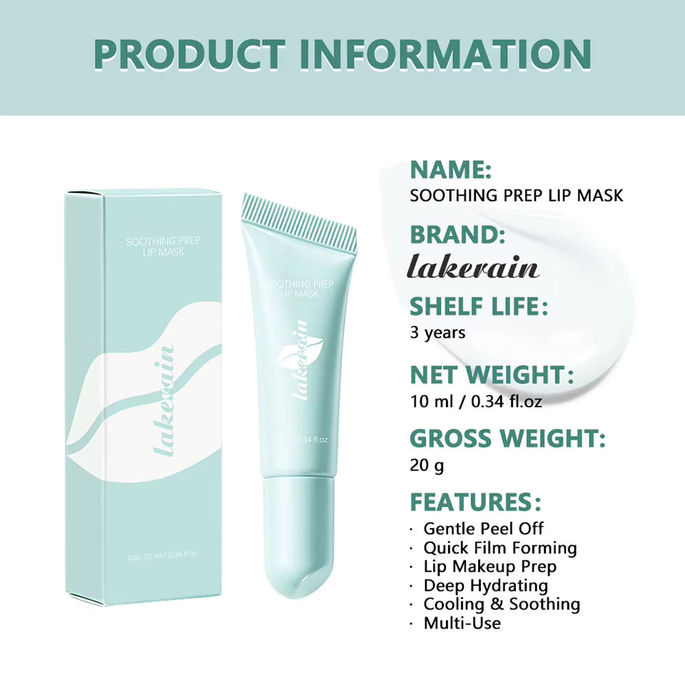 Peel Off Lip Mask 10ml Soothing Exfoliator for Dry Flaky Lips