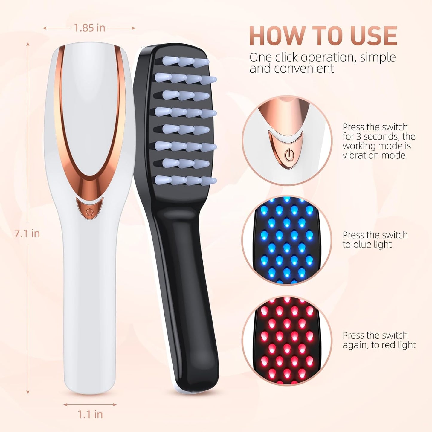 LED Hair Growth Comb & Scalp Massager 2.0