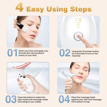 7 Color V Face Lift UV Massager