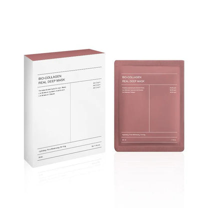 WBC Bio-Collagen Real Deep Mask, Hydrating Overnight Hydrogel Mask, Pore Minimizing, Elasticity Improvement