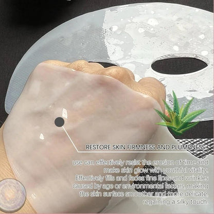 WBC Bio-Collagen Real Deep Mask, Hydrating Overnight Hydrogel Mask, Pore Minimizing, Elasticity Improvement