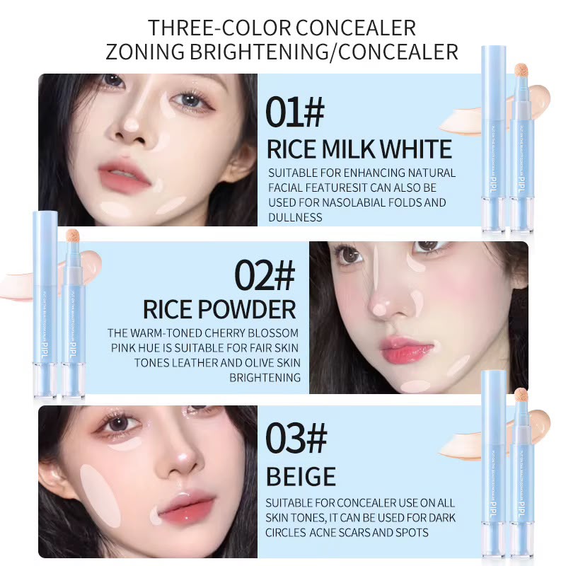 Under Eyes Dark Circle Face Brightening Concealer Pen (Pack of 3 Shades)