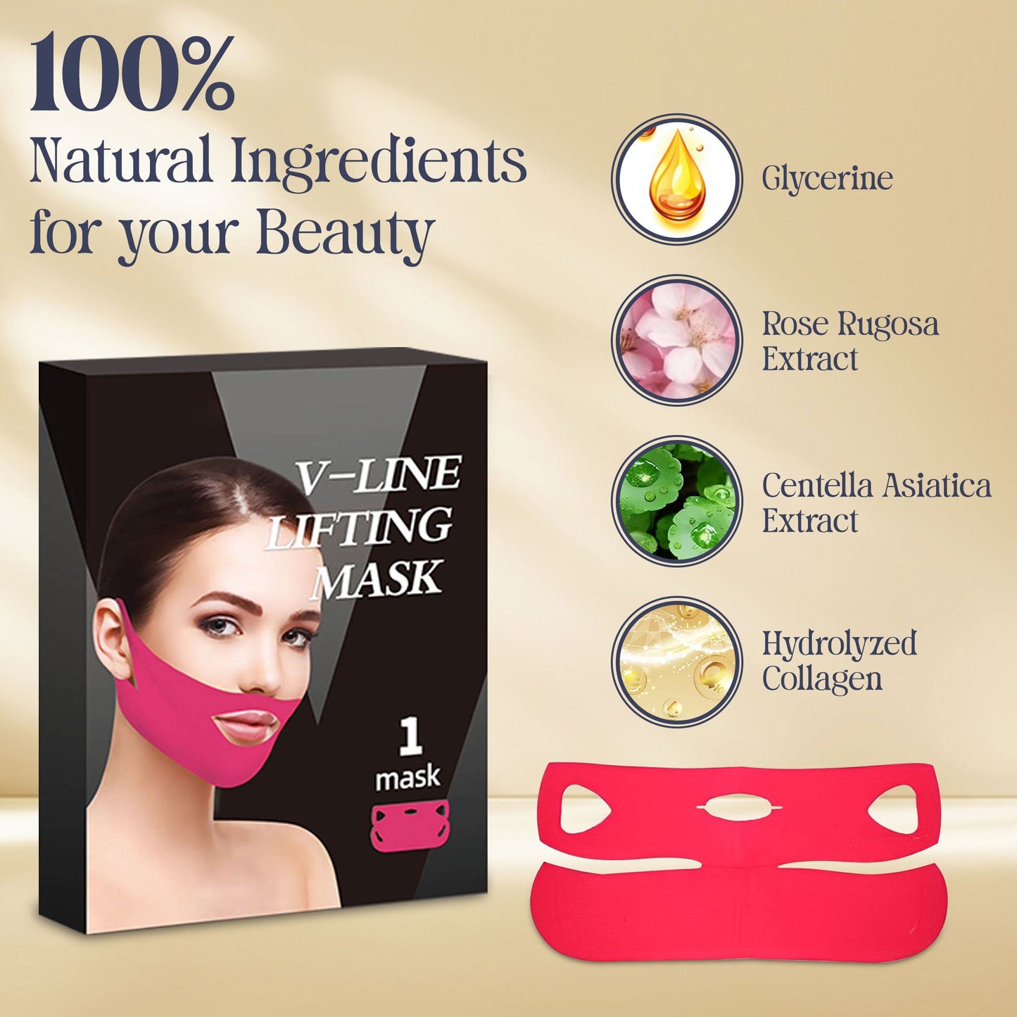 Double Chin Mask Lifting & Firming Reusable Face Mask