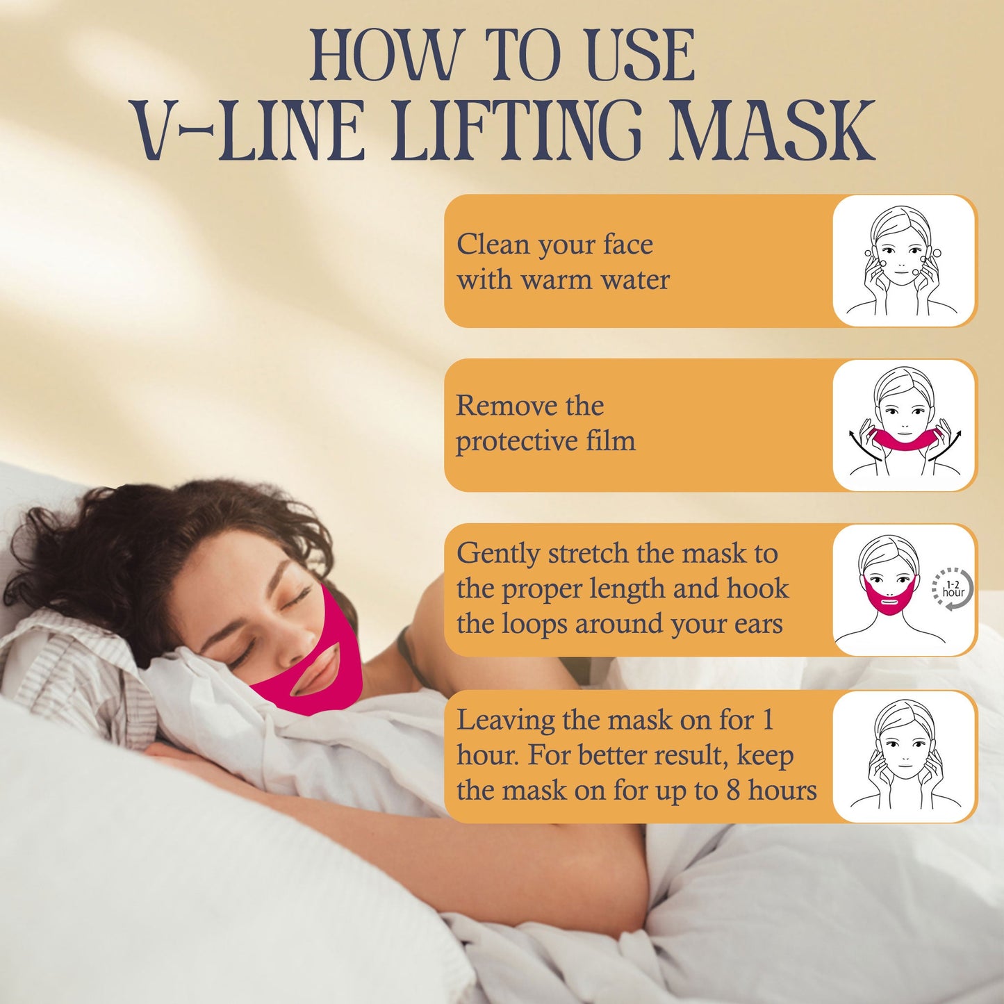 Double Chin Mask Lifting & Firming Reusable Face Mask